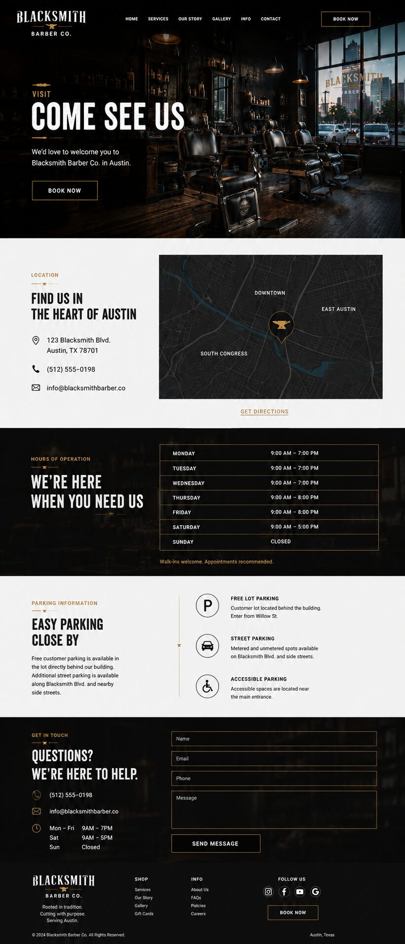 Visit design mockup